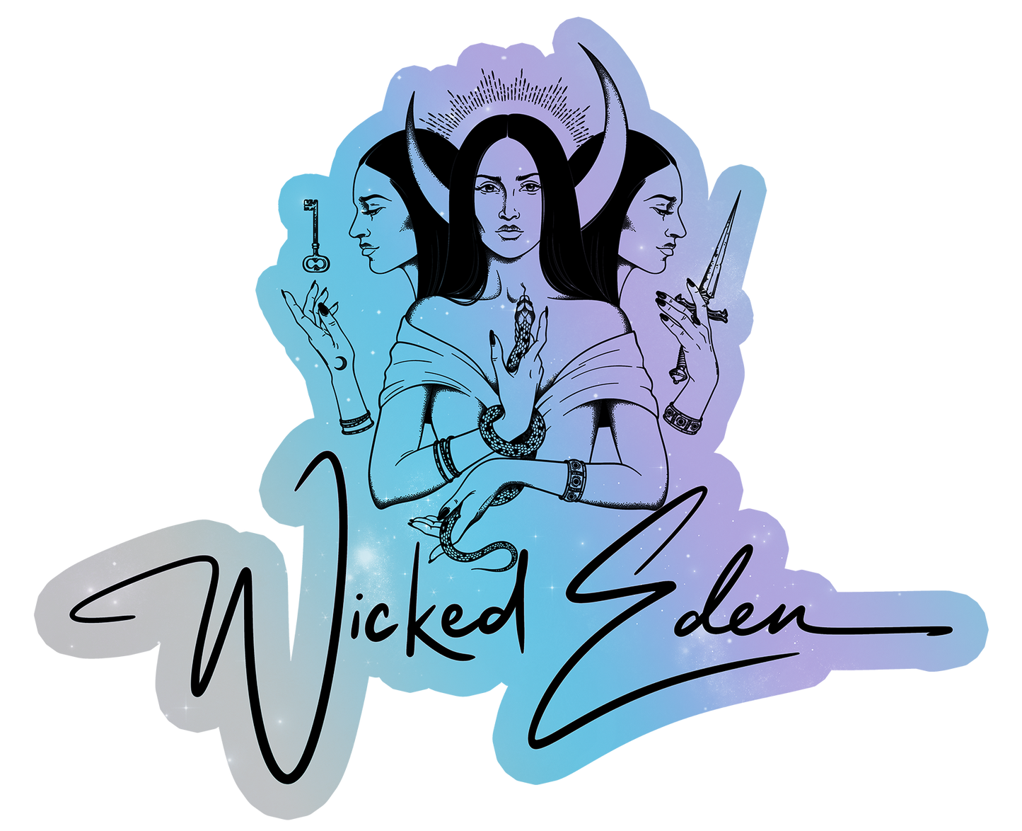 Wicked Eden Holographic Sticker